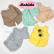 Minky Mom Three-Piece Set in Cool Elastic Fabric, Small Size, Large Size for Children 0-7 Years Old,