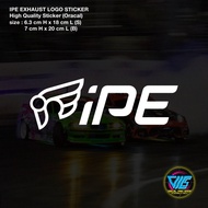 IPE EXHAUST Logo Sticker / Decal (High Quality Sticker)