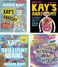 Adam Kay 4 Books sets Kay’s Incredible Inventions Kays Brilliant Brains Kays Anatomy Kays Marvellous