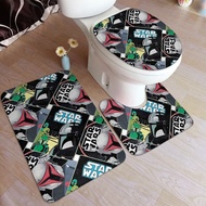 Stars Wars 3 Piece Bathroom Rug Set Bath Rug, Contour Mat & Lid Cover Non-Slip with Rubber Backing S