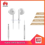 [Import Original] Huawei AM115 Wired In-Ear Headphone Earphone 3.5mm with Mic for Huawei P8 9 10 Mat