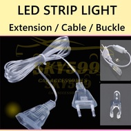 EU Plug Extension Cable AC240V Led Lantern 2pin Extension Cable AC240V Lantern String Buckle Clip Ho
