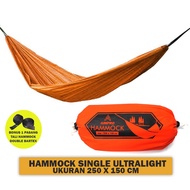 Single outdoor hammock hanging swing camping outdoor size 250x150cm buaian gantung buaian outdoor ha