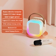 mic karaoke suara jernih Mikrofon dan audio mikrofon nirkabel terintegrasi karaoke bluetooth audio r