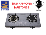 Strom Gas Stove Cooker (Stainless Steel Panel) SIRIM APPROVED dual hybrid burner