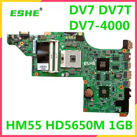 For HP Pavilion DV7 DV7T DV7-4000 Laptop Motherboard DA0LX6MB6H1 615308-001 630981-001 HM55 DDR3 HD5