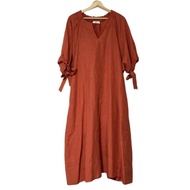 Ebure Dress Size 3 Red Women Long Short sleeves Direct from Japan Secondhand