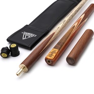 57 inch CUESOUL Handcraft 3/4 Jointed Snooker Cue With Extension/Joint Protector Packed in Leatheret