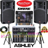 Paket Sound System Speaker Baretone 15rae 15 inch & mixer Ashley Original class H