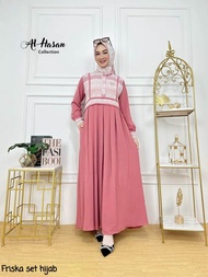 FRISKA SET HIJAB • dress ori alhasan