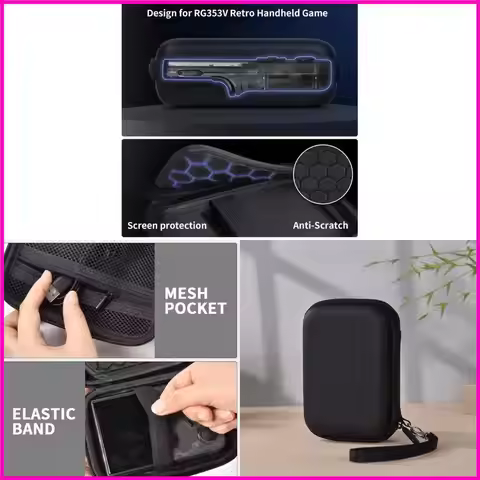 Shockproof Storage Box for RG353V/RG35XX/RG353VS/R36S Console Bag Hard Bag Scratchproof EVA Travel C