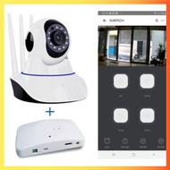 Wifi camera set to control rolling doors by EWELINK phone