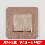 Switch sticker switch sticker Wall sticker Solid Color Household Simple Modern switch Protective Cover Socket Light switch Decoration Waterproof Anti-dirty