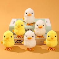 Cute Cartoon Hopping Chicken Wind-up Toy Realistic Plush Hopping Duck Interactive Toy Small Animal K