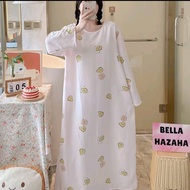Bella Hazaha Flare-Sleeve Floral Maxi Sleepwear for Women