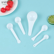 [brightbiu] 10Pcs 1g 3g 5g 10g Measuring Plastic Scoop Measuring Spoons Milk Powder Spoons [MY]