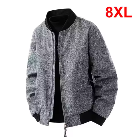 Spring Autumn Baseball Jacket Men 8XL Plus Size Varsity Jacket Coat Male Fashion Casual Outerwear Ma
