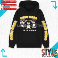 Cute Gugu Gaga Penguin Kids Hoodie Jacket Free Name Gugu Gaga Penguin Kids Hoodie Sweater Jacket/