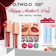 O.TWO.O 2pcs Lipstick Makeup Mini Set Lipmatte 2pcs Gincu 3 Colors