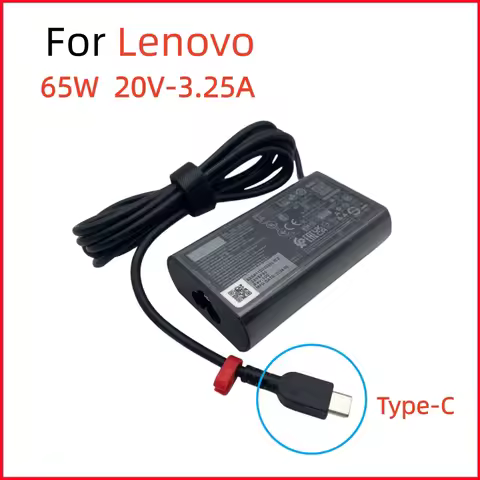New Slim 65W 20V 3.25A Type C Laptop Charger Adapter For ThinkPad X1 Tablet IdeaPad S540 Yoga 730 73