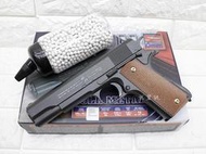 台南 武星級 CYBERGUN M1911 全金屬 空氣槍 + 0.2g BB彈 奶瓶 ( BB槍 COLT 45手槍