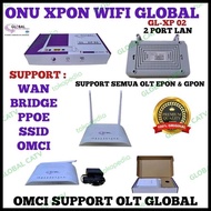 Onu Xpon Global Gl -Xp02 Wifi 2 Lan Support Omci Olt Global Kualitas Terjamin