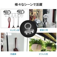 鯨品購 - 日貨熱賣 【4個裝】超強吸力 磁鐵磁石掛鉤 強力 磁鐵 掛鉤 承重 32KG