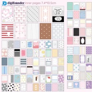 DGF  120 Sheets Korean Style M5 Memo Material Paper Polka Dot Ins Salt Style DIY Collage Junk Journa