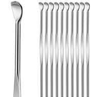 10pcs Sliver Metal Ear Spoon Ear Pick Metal Ear Spoon Ear Wax Curette Ear Cleaner Tool Earwax Remova