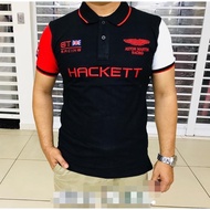 (Promotion Start) Baju Polo Hacket Sulam Aston Martin (Black Only )