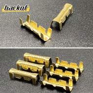 BACKOF Connector Gold Color 50/100/200pcs Small Teeth Fascia Terminal 453 U-shaped