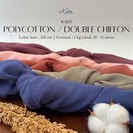 1.15 meters Polycotton/Double Chiffon FabricBella Square
