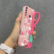 Case for VIVO Y19 U3 Z5I phone casing Wireless magnetic charging pink heart shaped rabbit anti fall 