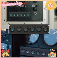LAKAMIRY Rocker Toggle Switch Panel, 12V 20A 6 Way Switch Panel, Universal SPST Waterproof 3 Pins To