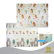 Bright Crown - Playmat Premium Anak Bayi Lipat Tebal 1cm Double Pad( Bonus Tas) 180X200CM