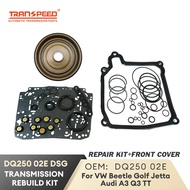TRANSPEED DSG DQ250 02E Transmission Repair Kit Overhaul Rebuild Kit Oil Seal Front Cover For VW Gol
