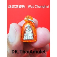 泰国佛牌 LP Thuad Mini 庙名 Wat Changhai 金身 (1cm x 1.2cm 高)  (Silver material)