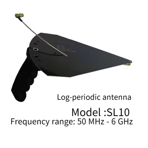 New Tech SL10 50MHz-6GHz Log-Periodic Antenna Directional Antenna High Gain 7dB SMA Interface for Sp
