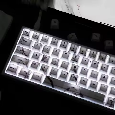 130 Keys Marble Theme Keycaps Cherry PBT 3.0 Autumn View Personalized Keycaps for Mx Switch Mechanic