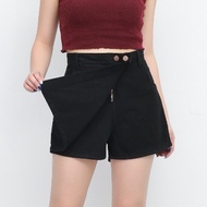 Jeans Skirt | Women's Jeans Skirt | Short Jeans Skort Double Button Vivia | Korean Style Pants Inside Skirt