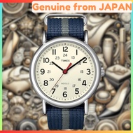 [TIMEX] TIMEX Weekender Central Park Cream x Navy/Gray T2N654 [Genuine Import]