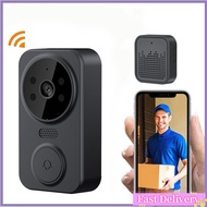 【Fast Delivery⚡】Wifi Smart Video Doorbell Camera Two-way Intercom Infrared Night Vision Remote Control Home Security System