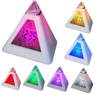 Kids Digital Alarm Clock LED Music Alarm Clock 7 Color Night Light Snooze Temperature Detect Childre