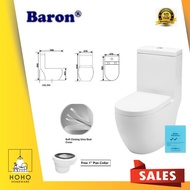 Baron W888 One Piece Toilet Bowl with Geberit Flushing System and Soft Closing Urea Seat Cover