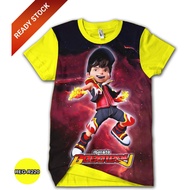 Boboiboy Lightning T-Shirt New Idol Boboiboy Shirt 7-powerful Children REG-R220
