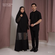 Sarimbit couple Gamis and elegant ethnic motifkoko, Eid clothes for couples - Aswan Series by kuprad