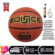 BEST SELLER !! Bola Basket Outdoor - Bola Basket Bounce 525 Rubber Size 7 - Bola Basket Berkualitas - Bola Basket Berkualitas - Bola Basket Bounce