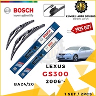 1 SET - LEXUS GS300 2006 WIPER - BOSCH ADVANTAGE WIPER FRONT BA24/19
