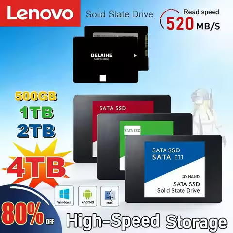 Lenovo Fast SATA SSD 2.5 Inch High Speed SSD 4TB 500GB HD 1TB Internal SSD 2TB Solid State Drive For