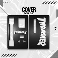 THRASHER MOTIF BLACK WHITE Backdoor Panel 3D for (B80) (Front Back)